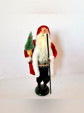 1999 Byers’ Choice Red Victorian Santa Caroler Figurine #1999.088 Handcrafted